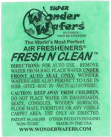 Wonder Wafers 25 CT Individually Wrapped Fresh & Clean Air Fresheners