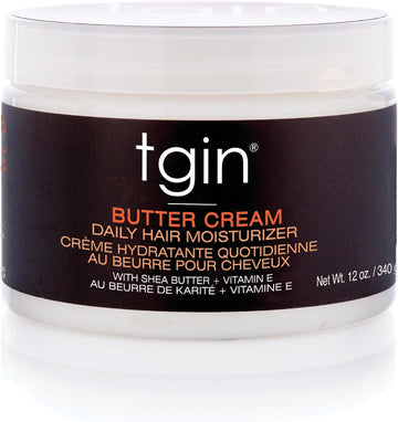 Tgin Butter Cream Daily Hair Moisturiser, With Shea Butter And Vitamin E, For All Curl Types, Hydrates, Reduce Frizz 240 G (Pack Of 1)
