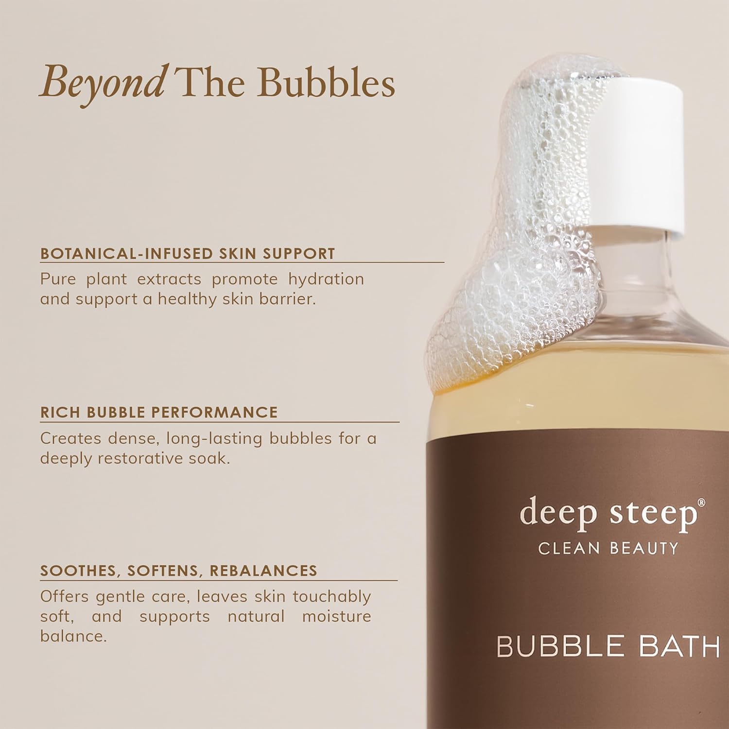 Deep Steep Bubble Bath, Coconut Lime, 17 Oz – Soothing Soak With Shea Butter, Argan Oil, Aloe Vera & Coconut Oil – Vegan, Sulfate-Free, Ph-Balanced Clean Beauty : Beauty & Personal Care