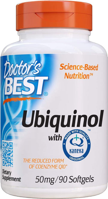 Doctor'S Best Ubiquinol With Kaneka Qh, Non-Gmo, Gluten & Soy Free, Heart Health, 50 Mg, 90 Count