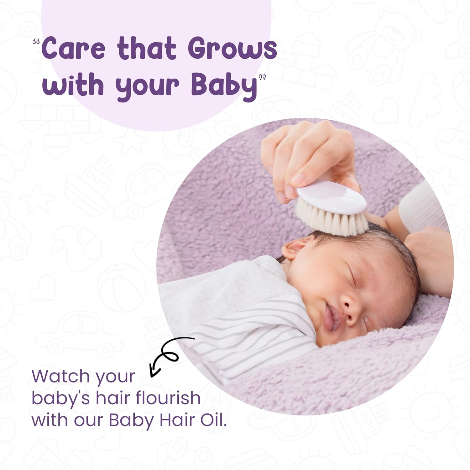 Mother Sparsh Ayurvedic Baby Hair Oil with 21 Herbs & Oils for Babys Tender Scalp & Hair, 100 ML : Baby