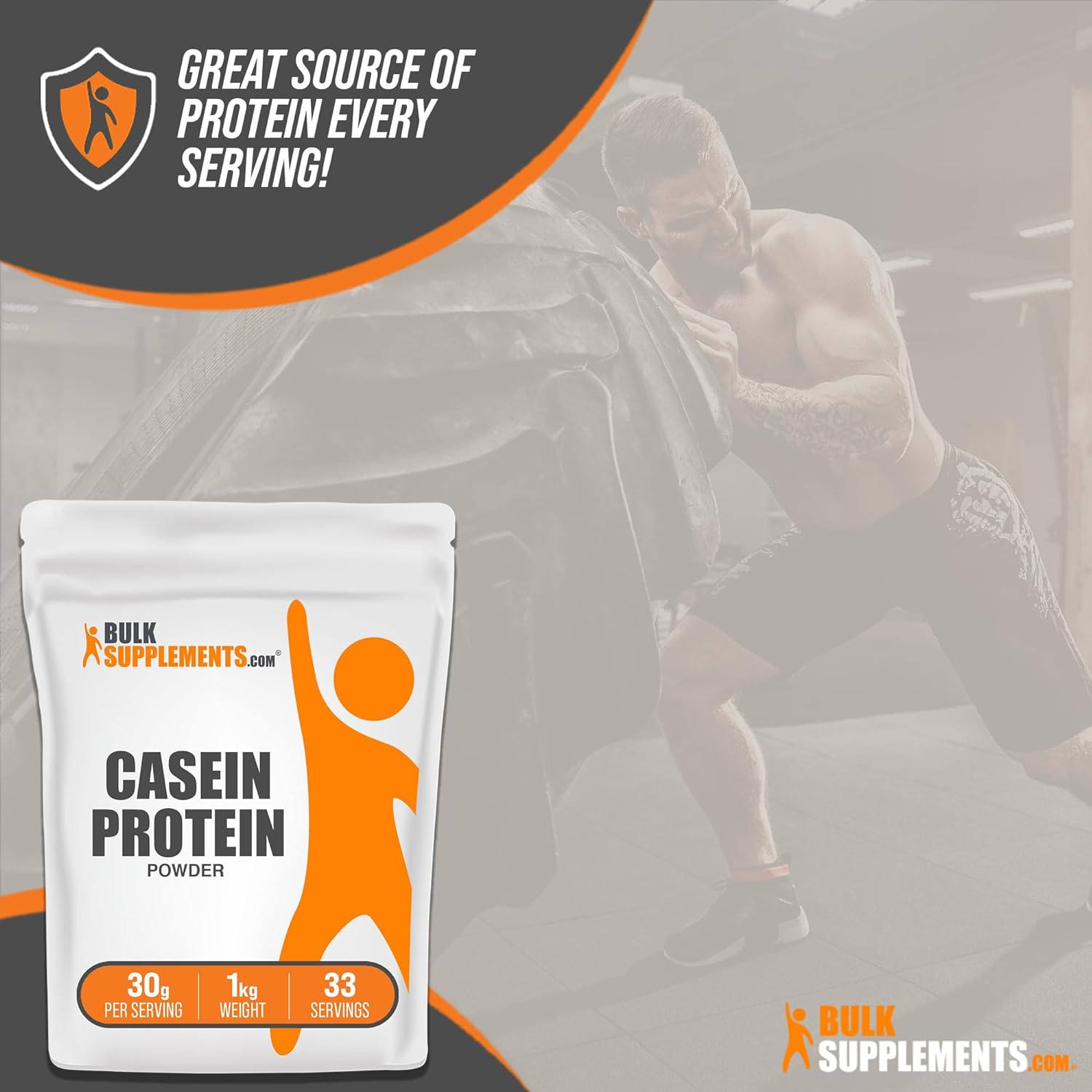 BULKSUPPLEMENTS.COM Casein Protein Powder - Micellar Casein Powder, Pr