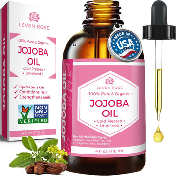 Leven Rose Jojoba Oil Bulk Wholesale Large 32 Oz For Soap, Skin, Hair And Nails