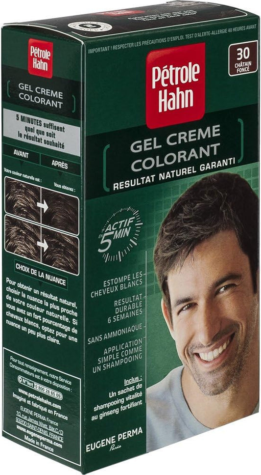 Petrole Hahn Gel Cream Colouring Ammonia Free No. 30 Dark Brown