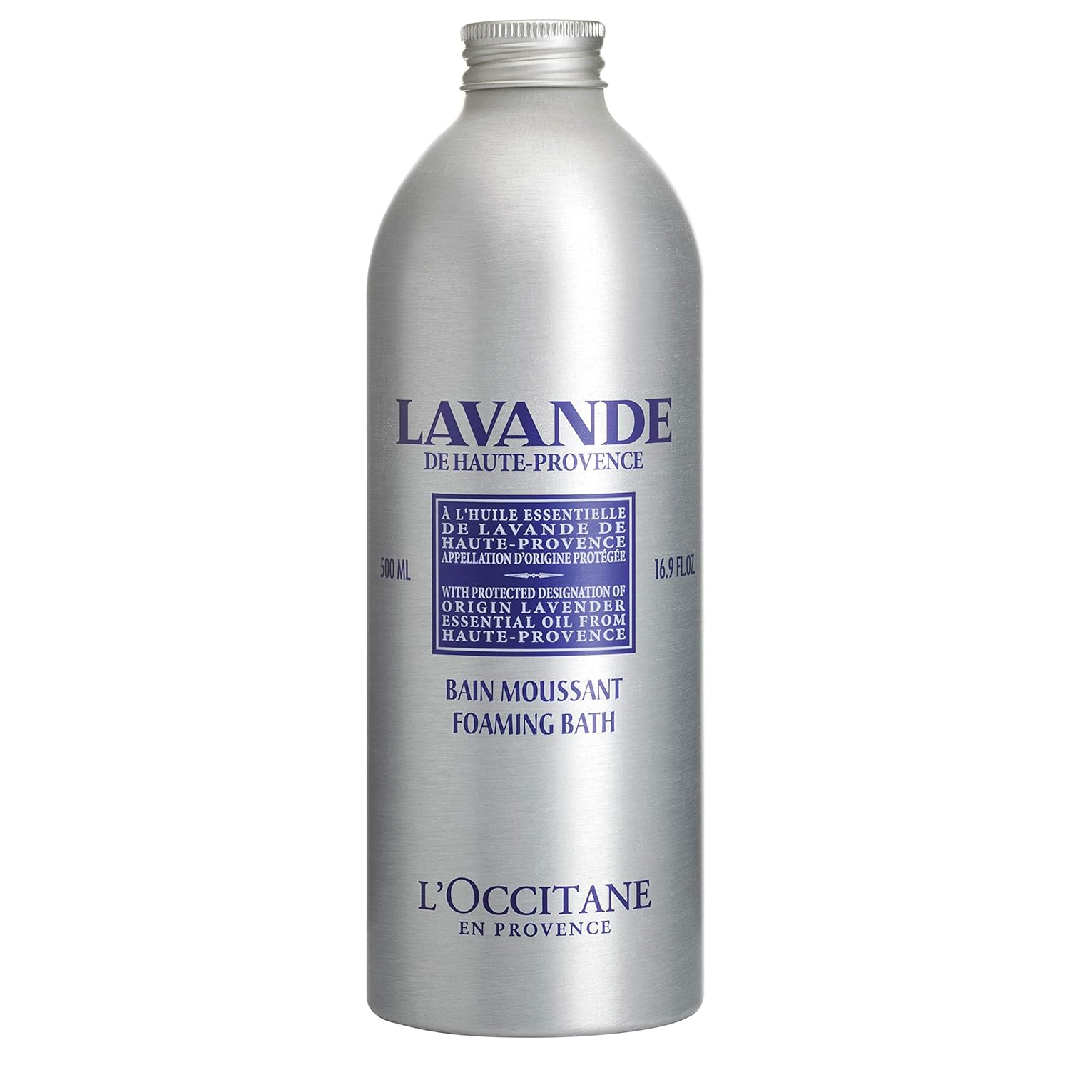 L'Occitane Foaming Bath: Relaxing Lavender, Comforting Shea, Beautifying Almond Milk, Citrusy Verbena, Cleansing Bubble Bath, 16.9 Fl. Oz