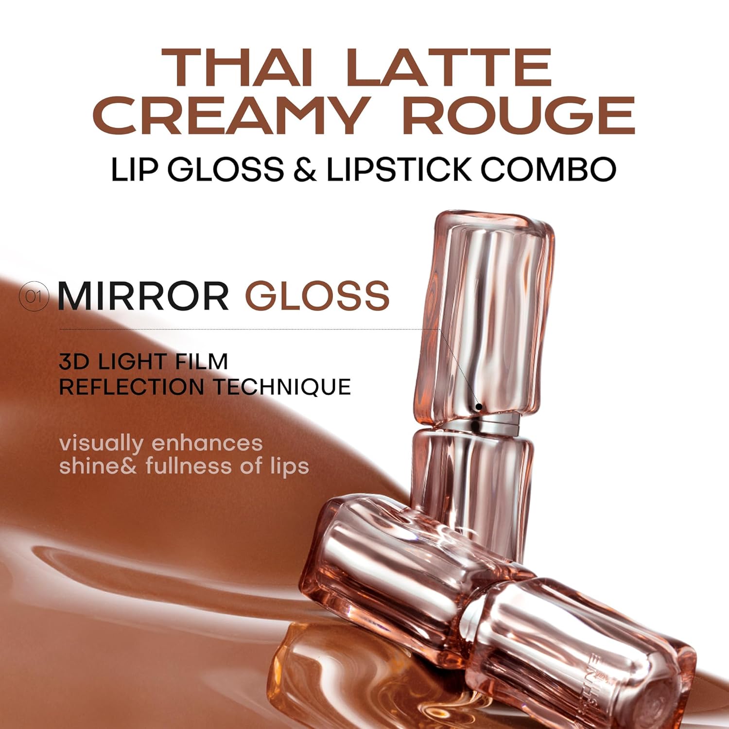 Mistine Lipstick Thai Latte Sheer Aqua Rouge Flowing Plumping For Women Non-Sticky Hydrating Creamy Finish S03 Shell Luster Peach 3.5G,1 Count : Beauty & Personal Care