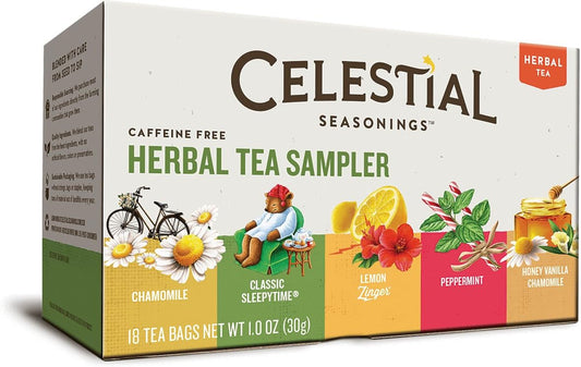 Celestial Seasonings Herbal Tea Flavor Bundle: 2 Boxes; Herbal, Fruit Tea Sampler