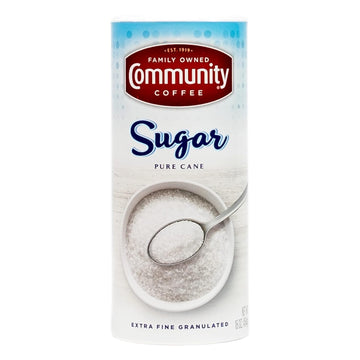 Community Coffee Extra Fine Granulated Sugar, 16 Ounce (Pack Of 6)