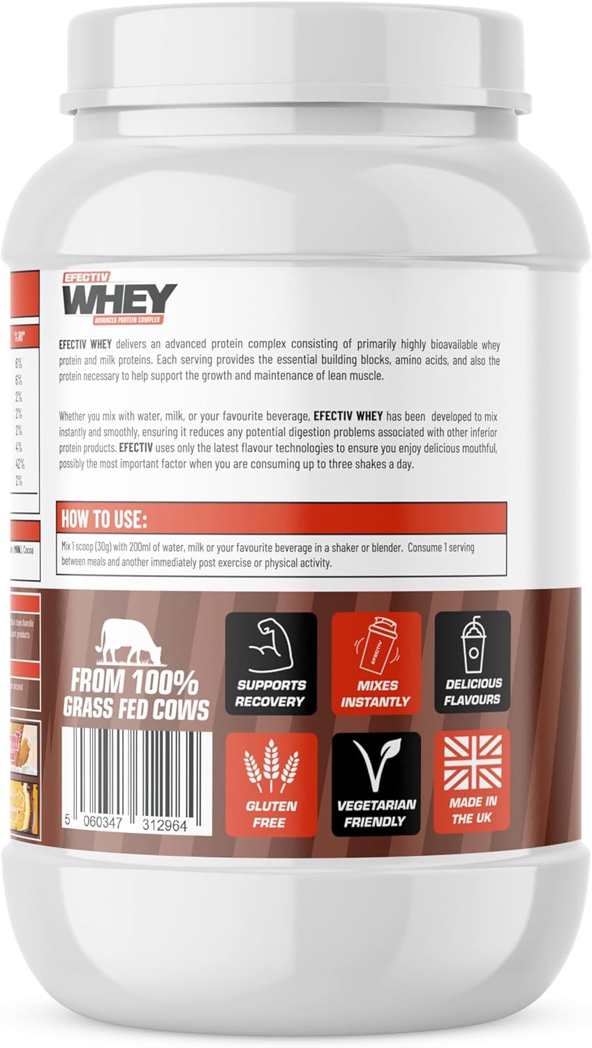 EFECTIV Whey Protein 900g (Choco Bueno) : Amazon.co.uk: Health & Personal Care