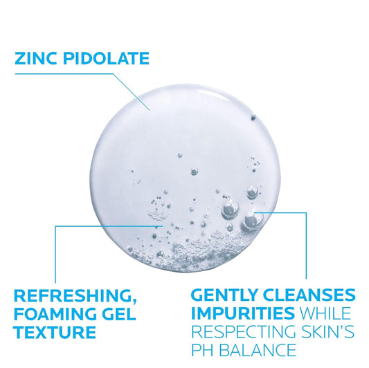 La Roche-Posay Effaclar Purifying Foaming Gel Cleanser For Oily Skin | With Zinc Pidolate To Remove Excess Oil & Shine | Alcohol Free & Oil Free | Face Wash For Oily Skin | Sensitive Skin Tested