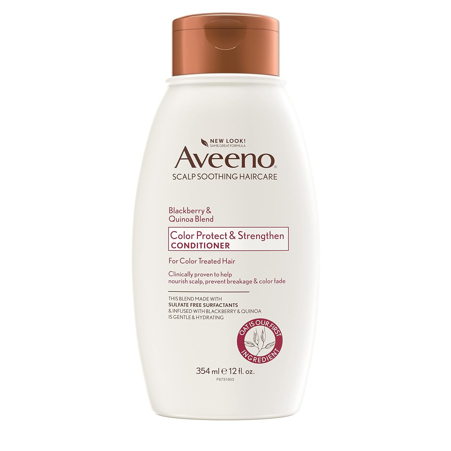 Veeno Blackberry Quinoa Protein Blend Sulfate-Free Conditioner For Color-Treated Hair Protection, Daily Strengthening & Moisturizing Conditioner, Paraben & Dye-Free,White, 12 Fl Oz