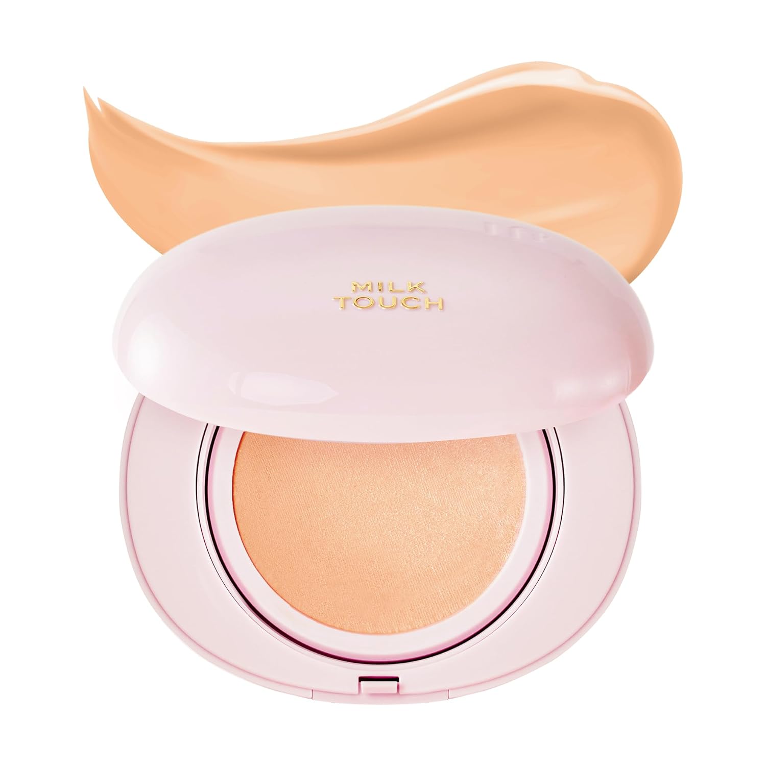Milktouch Cushion Foundation, 24H Flawless Skin, Radiant Shine, No Oxidation, Long-Lasting, Non-Creasing, 60% Hydrating Skincare Infused Korean Foundation, Valentines Gifts (23N Medium Beige)