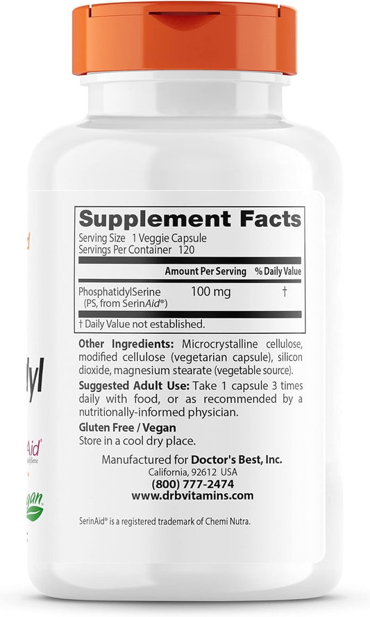 Doctor's Best Best Phosphatidyl Serine 100, 120-Count