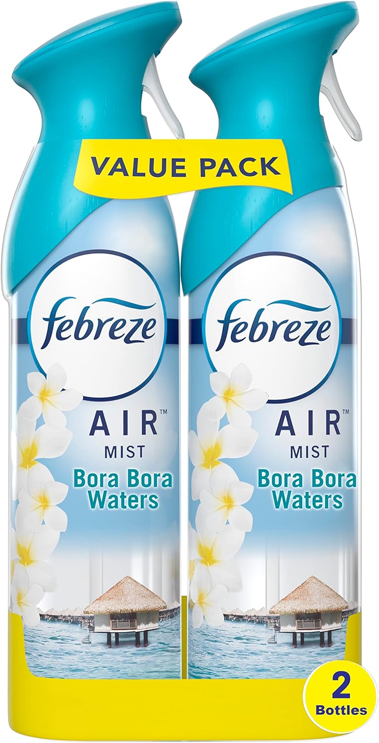 Febreze Odor-Fighting Air Freshener, Bora Bora Waters, Pack of 2, 8.8 oz each : Health & Household