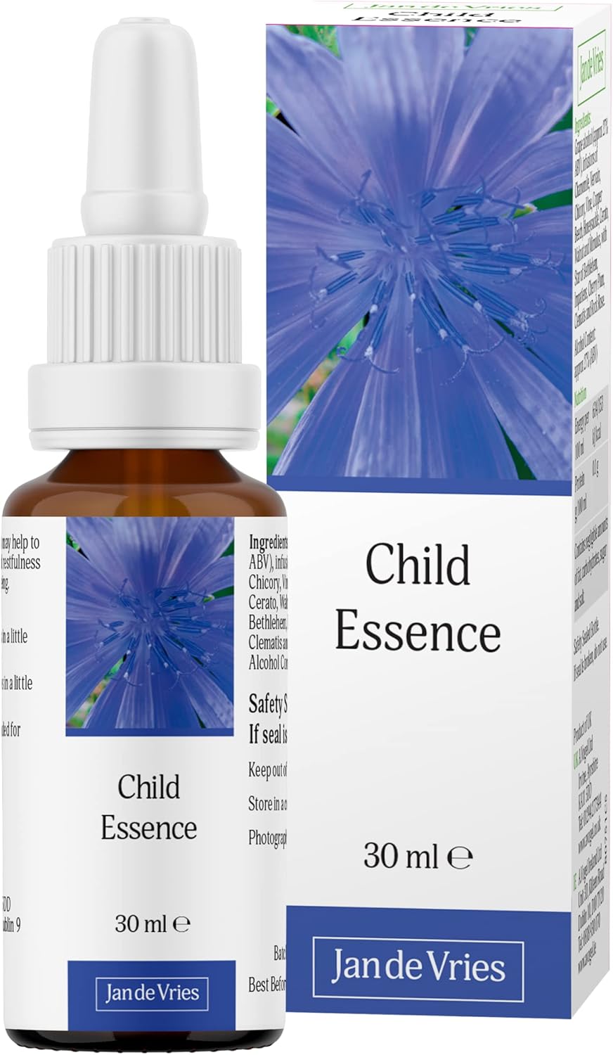 Jan De Vries Child Essence | Balance Your Child’S Behaviour | Contains Chamomile,Chicory & Honeysuckle | 30Ml