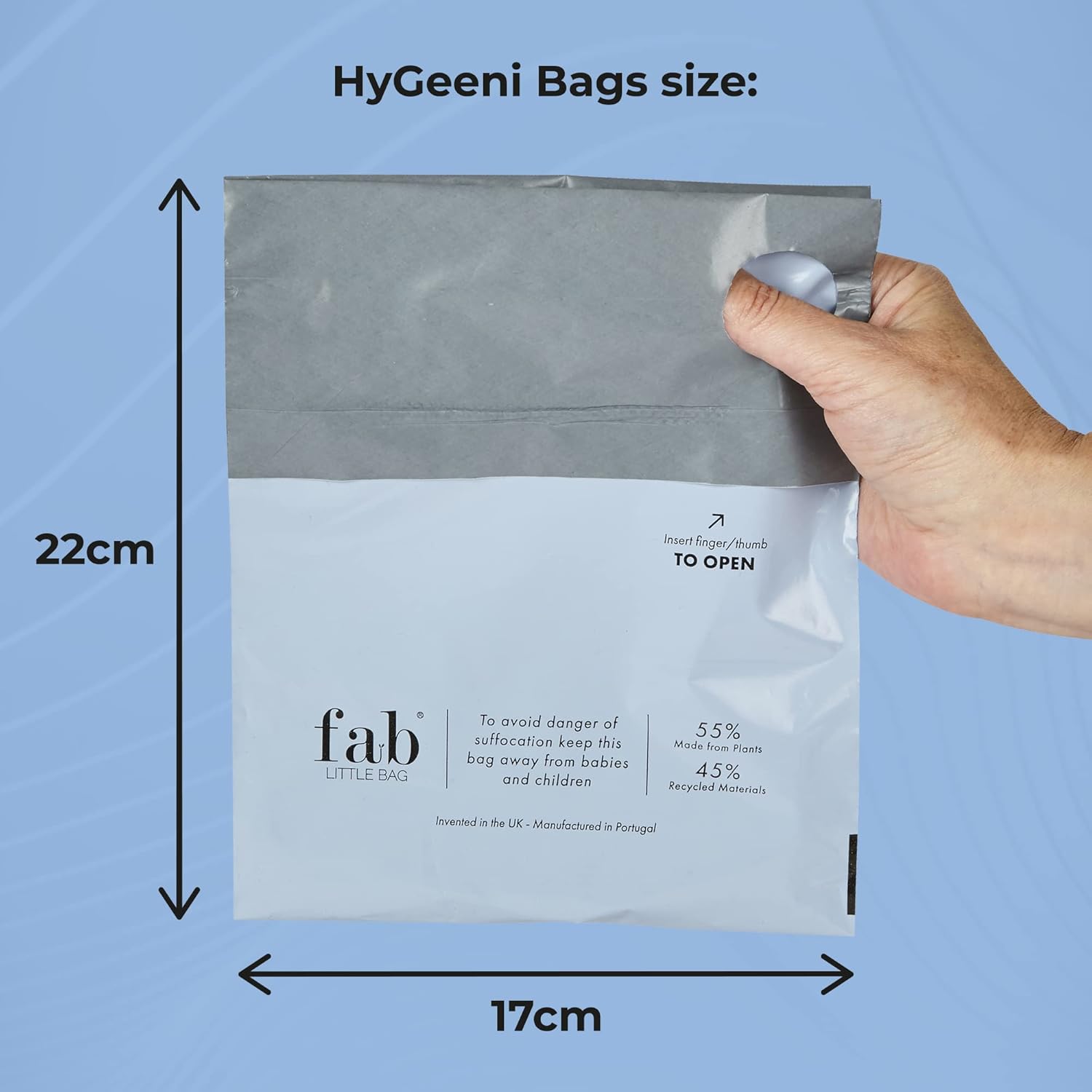 Fab Little Bag HyGeeni Nappy Disposal Bags, 150 Pack - Multipurpose Sanitary Bags for Nappies, Adult Nappies, Incontinence, Medical Waste, Ostomy Bag - No Mess, No Odour - Eco-Friendly : Amazon.co.uk: Health & Personal Care