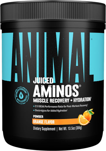 Animal Juiced Aminos - 6G Bcaa/Eaa Matrix Plus 4G Amino Acid Blend For Recovery And Improved Performance - Orange - 30 Servings, 13.5 Ounce