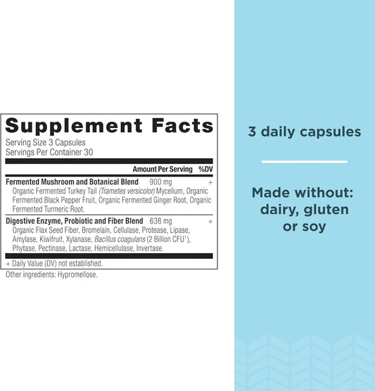 Ancient Nutrition Digestive Enzymes, Supports Gut Health, Promotes Healthy Digestive Function, 90 Ct