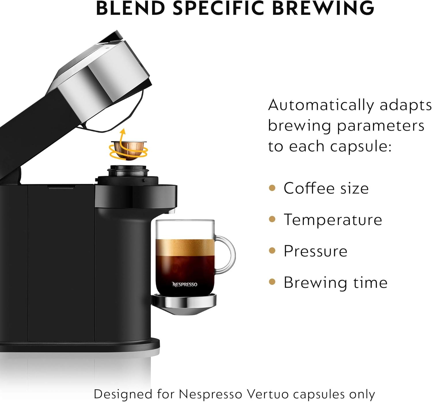 Nespresso Vertuo Next Deluxe Coffee and Espresso Maker By De'Longhi: Home & Kitchen