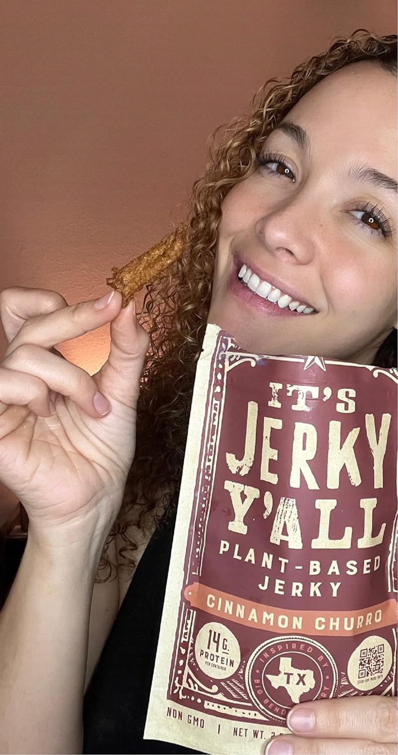 It's Jerky Y'all Plant Based Jerky CINNAMON CHURRO | Beyond Tender and Tasty Vegan Snacks | All-Natural Ingredients, Non-GMO, Gluten Free, Vegetarian (3 Pack) : CDs & Vinyl