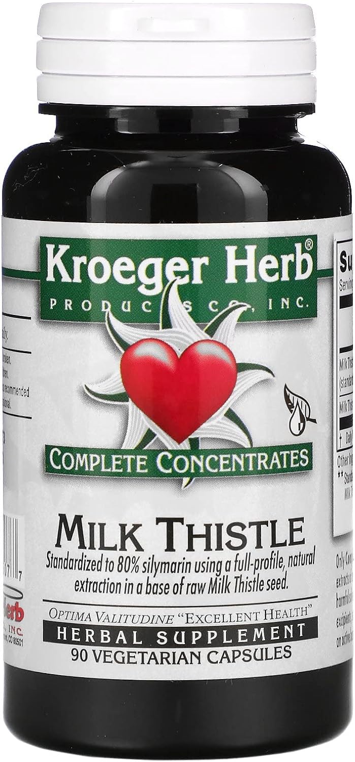 Complete Concentrates, Milk Thistle, 90 Vegetarian Capsule, Kroeger Herb Co