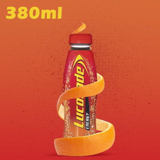 Lucozade Original Energy Drink 48 X 380Ml – Sparkling Glucose Beverage, Bulk Pack, Ideal For Hydration, Sports, Office & On-The-Go Energy Boost