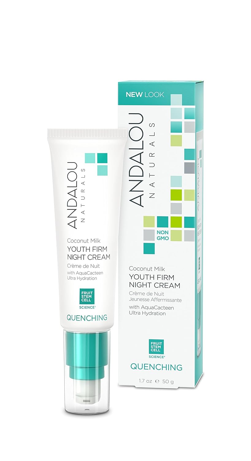 Andalou Naturals Coconut Milk Youth Firm Night Cream, 1.7 Ounce : Beauty & Personal Care