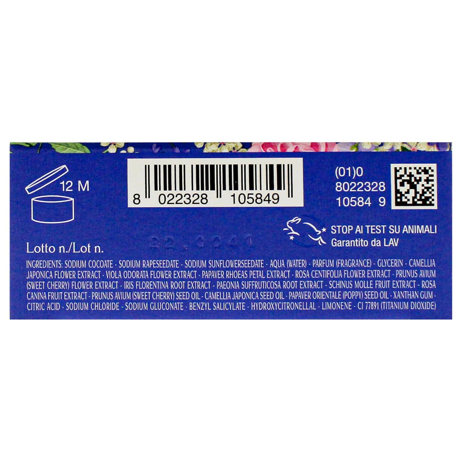 L'Erbolario Dance Of Flowers Perfumed Bar Soap - Enriched With All Natural Ingredients And Aromatic Fragrances - Cleanses And Moisturizes Skin - Long Lasting And Creates A Rich, Creamy Lather - 3.5 Oz : Beauty & Personal Care