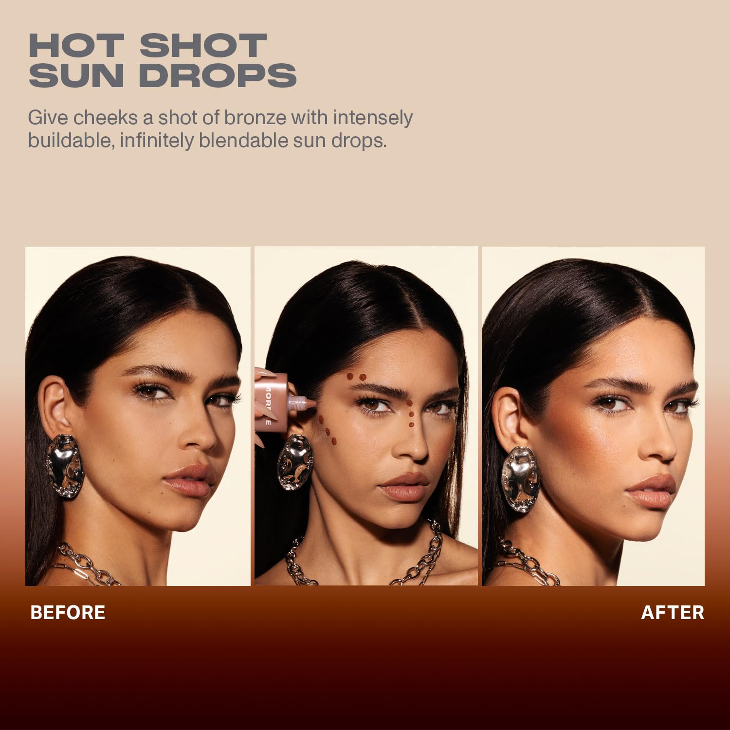 Morphe Hot Shot Sun Bronzing Drops - Waterweight Liquid Bronzer Drops With Niacinamide For Glowing Skin, Hydration & A Natural Radiant Finish - Bronze Bombshell (1 Fl Oz) : Beauty & Personal Care