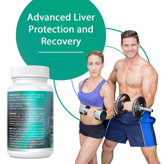 Tudca 1100Mg-Liver Support Supplement For Detox Cleanse, Water-Soluble Bile Salts, 60 Vegan Capsules,Non-Gmo,Gluten-Free