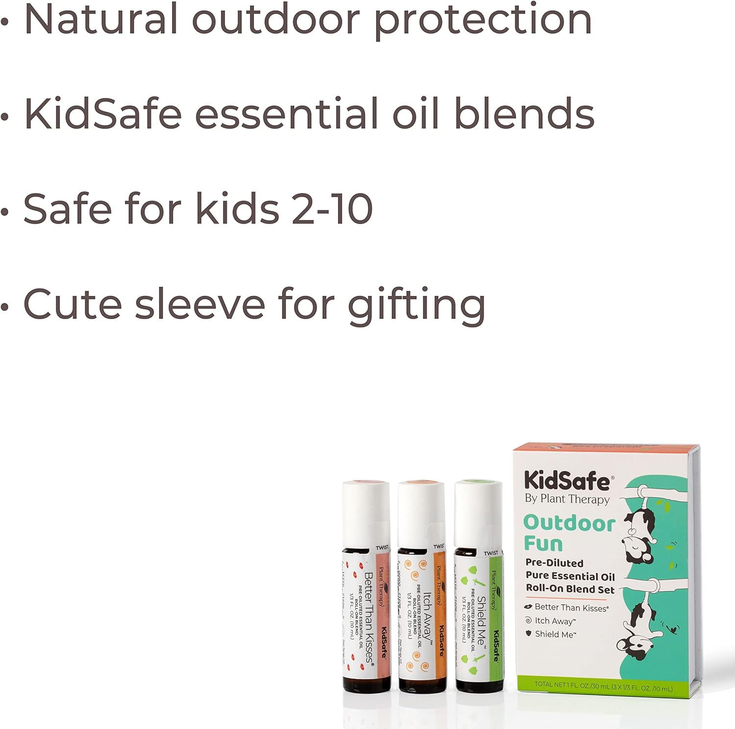 Plant Therapy Outdoor Fun KidSafe Essential Oil Blends Set 100% Pure, Pre-Diluted Roll Ons, Ready-to-Use, Natural Aromatherapy for Children's Top Outdoor Needs : Health & Household