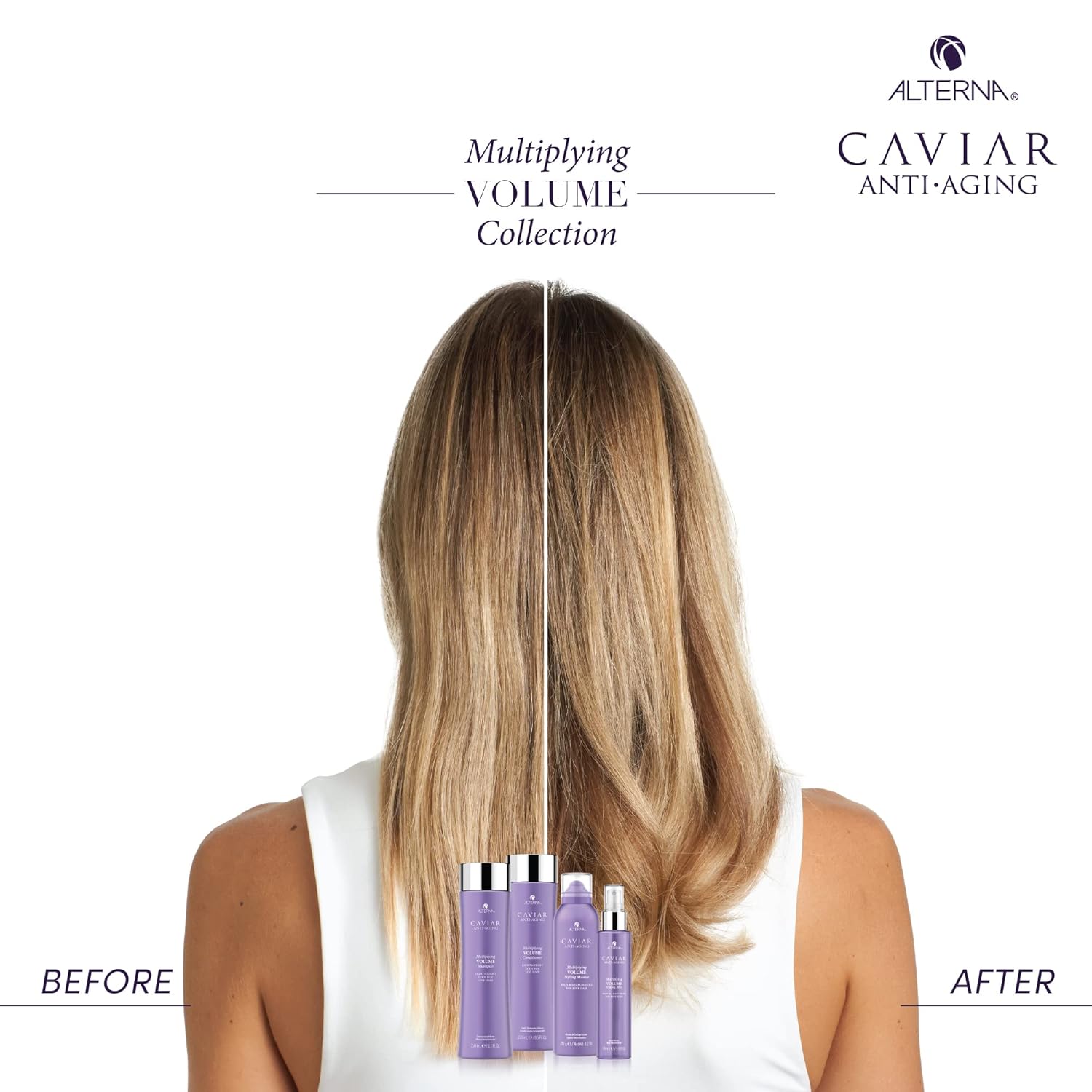 Alterna Haircare Caviar Anti-Aging Multiplying Volume Conditioner Travel Size 1.35 Fl Oz | For Fine, Limp Or Thin Hair | Create Instant Volume And Thickness | Sulfate Free : Beauty & Personal Care