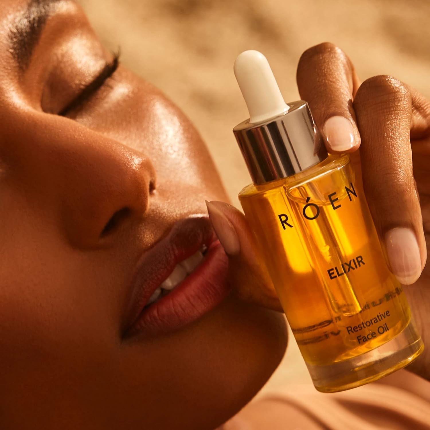 Roen - Natural Elixir Restorative Face Oil | Vegan, Cruelty-Free, Clean Makeup (1 Oz | 30 Ml) : Beauty & Personal Care