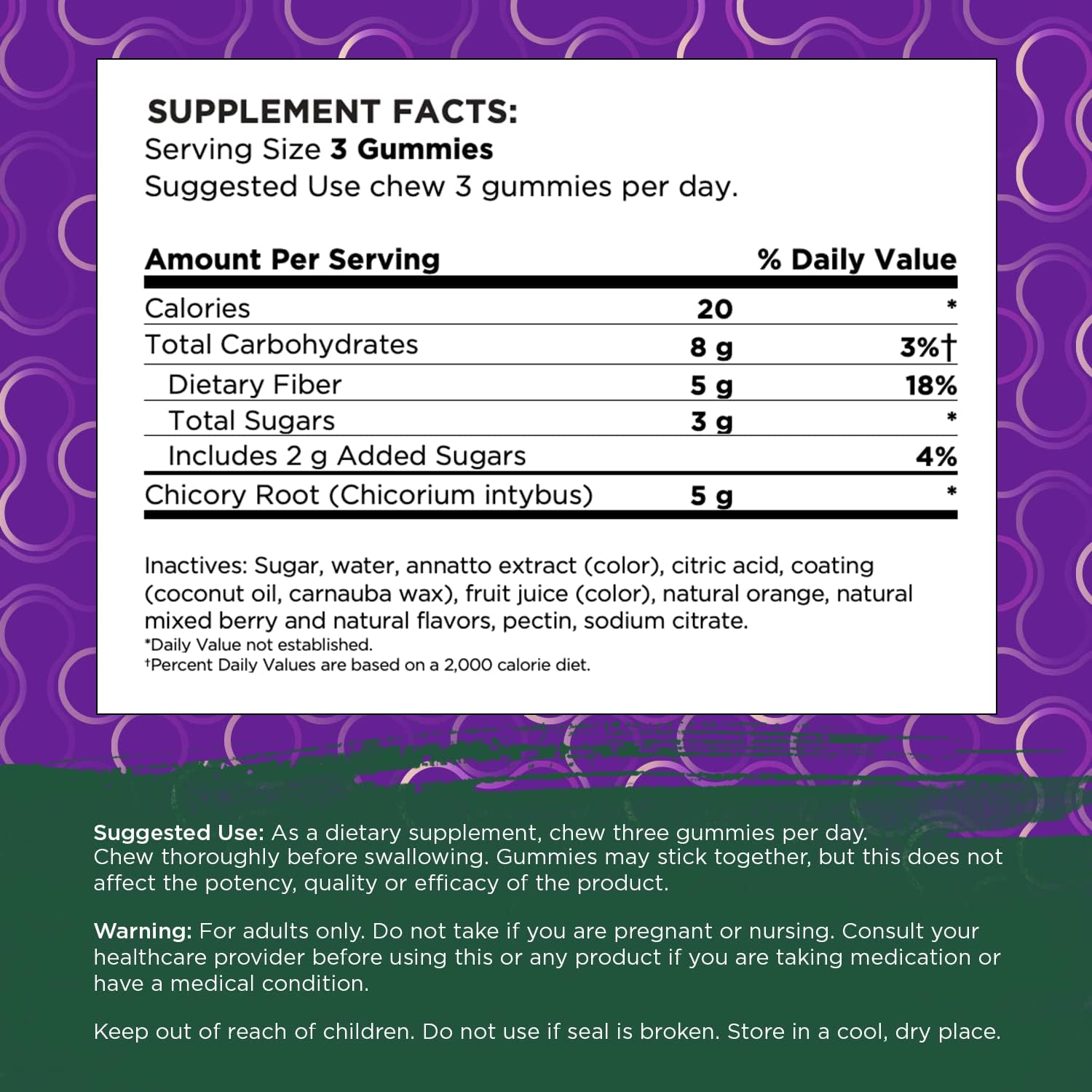 Swanson Mixed Berry Fiber Gummies - Digestive Support Promoting Regularity & Healthy Lipid Levels - All Natural Formula To Help Support A Healthy Gut Microbiome - (60 Gummies, 5G Each)