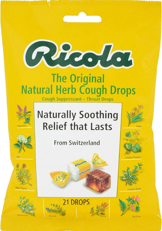 Ricola Original Herb Cough & Throat Drops, 21 ct