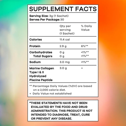 Vida Glow Marine Collagen Powder Sachets Original