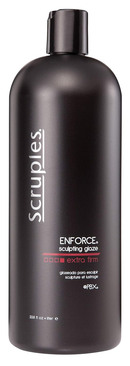 Scruples Enforce Sculpting Glaze (33.8 Oz) – Hair Styling Cream for Men & Women – Extra Firm Hold & Lightweight – Volumizing Gel to Shape & Style Hair - Suitable for All Hair Types : Beauty & Personal Care