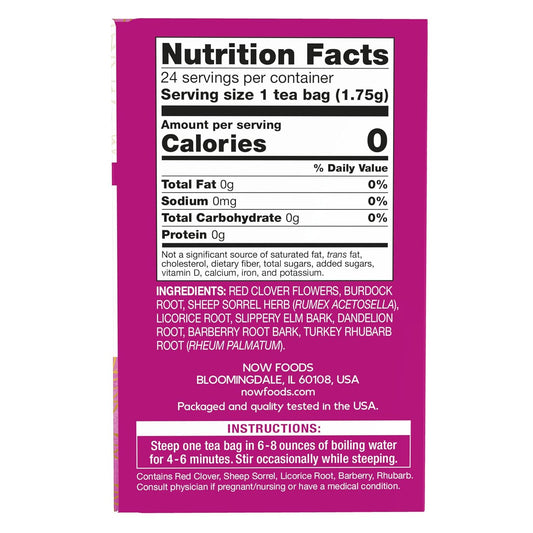 Now Foods Give A Tea™ Ojibwa Tea, Herbal, Caffeine-Free, 24 Bags, Traditional North American Blend For Overall Wellness (Pack Of 3)