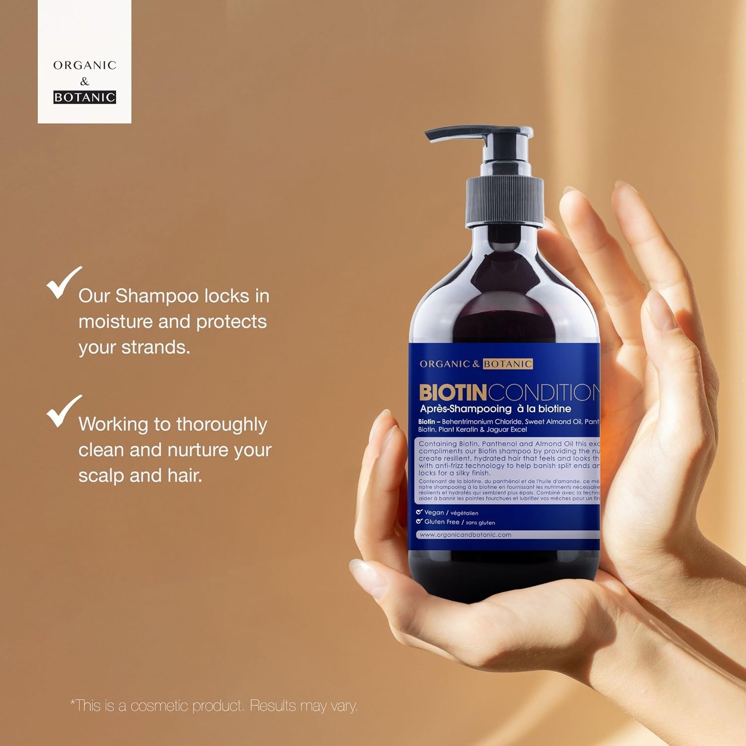 Organic & Botanic Biotin Conditioner 500ml | Shampoo for Dry, Dull hair. Helps against Premature Hair Loss and Graying : Amazon.co.uk: Beauty