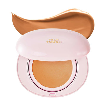 Milktouch Cushion Foundation, 24H Flawless Skin, Radiant Shine, No Oxidation, Long-Lasting, Non-Creasing, 60% Hydrating Skincare Infused Korean Foundation, Valentines Gifts (30C Toffee)