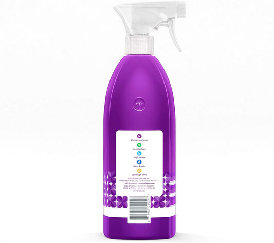 Method Antibacterial All Purpose Cleaner Spray, Wildflower, Kills 99.9% of Household Germs, 28 fl oz (Pack of 8)