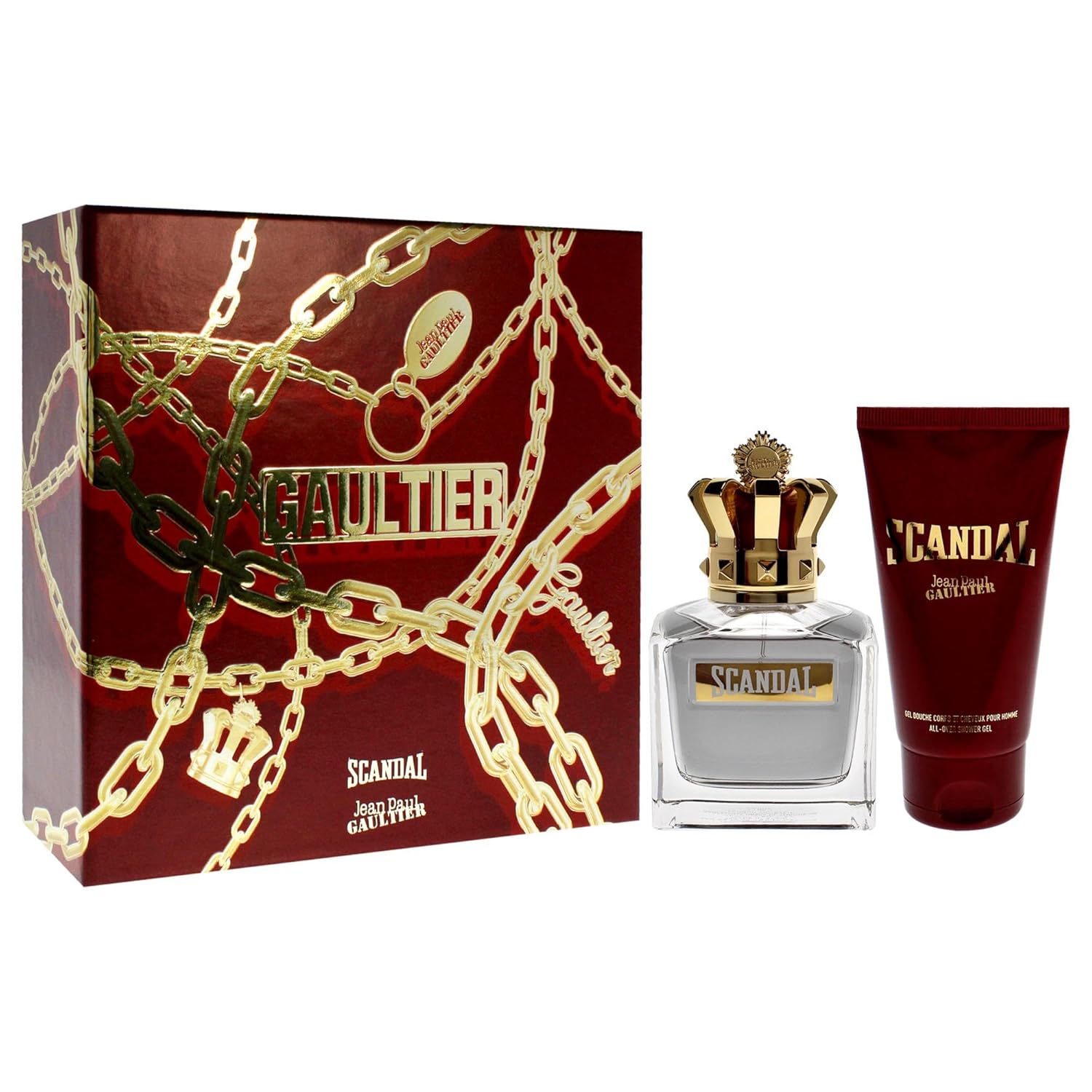 Jean Paul Gaultier Scandal Pour Homme For Men - 2 Pc Gift Set 3.4Oz Edt Spray, 2.5Oz Shower Gel : Beauty & Personal Care