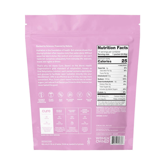 Cure Hydrating Electrolyte Mix | Electrolyte Powder for Dehydration Re