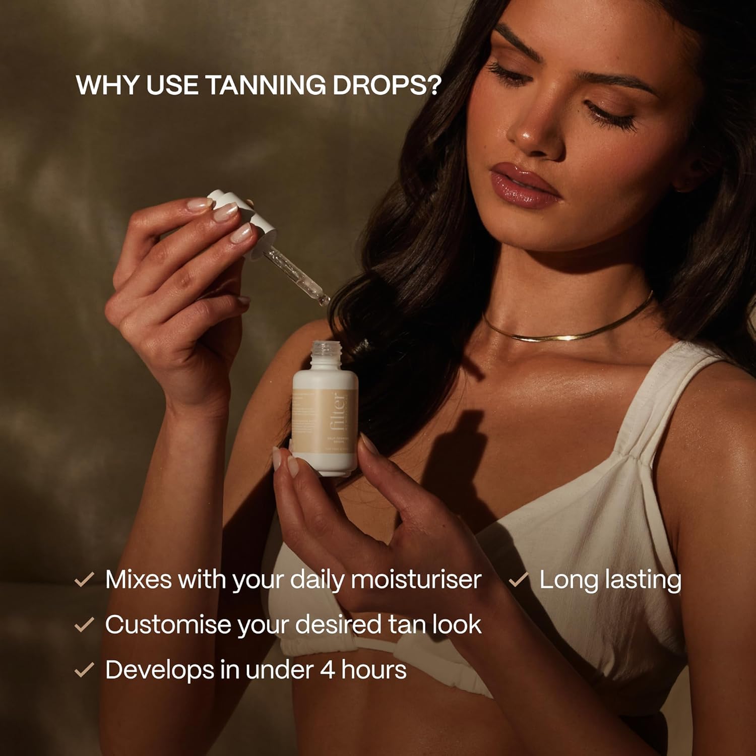 Filter by Molly-Mae Self Tanning Drops | Natural Looking Bronzed Tan | Face & Body Drops | Develops Fast | Gradual Glow | Easy To Apply Fake Tan | 30ml : Amazon.co.uk: Beauty