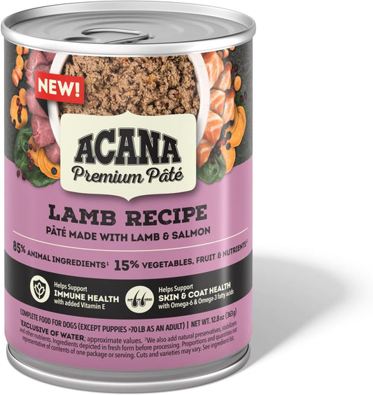 Acana Premium Pate™ Wet Dog Food, Lamb Recipe, 12.8Oz (Case Of 12)