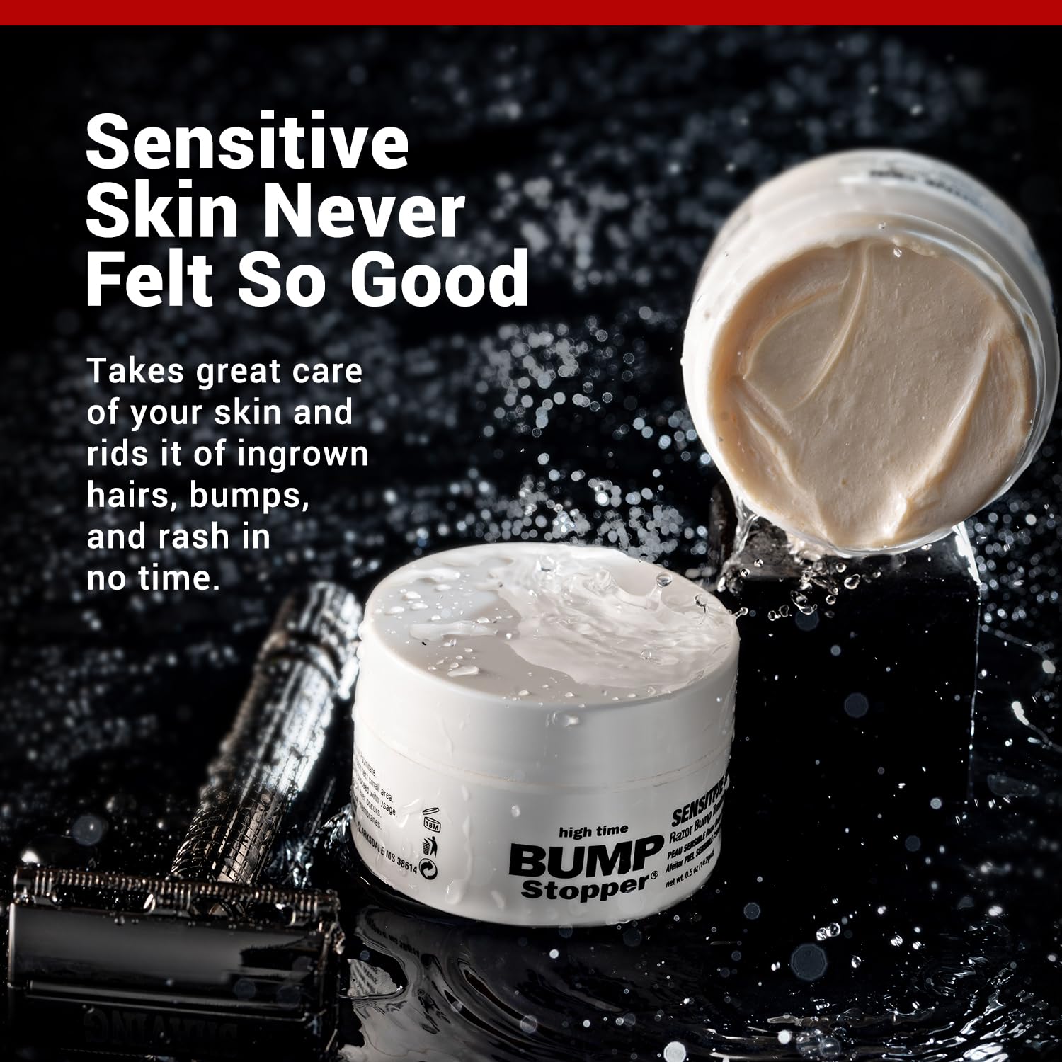 Bumps Stopper Sensitive Razor Bump Treatment | Formulated To Relief Razor Burn | Eliminates Ingrown Hairs | After Shave Lotion | Post Shaving Bump Treatment | Shaving Bump Treatment For Men : Beauty & Personal Care