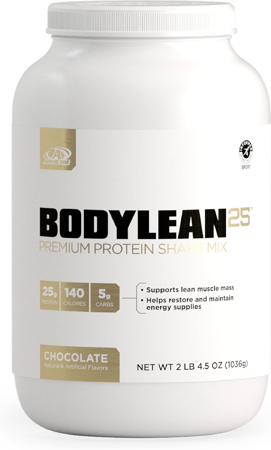 Advocare Bodylean25 - Protein Powder With Whey Protein Isolate - Supports Muscle Building & A Lean Body - Offers Energy Support* - Chocolate, 4.5 Oz