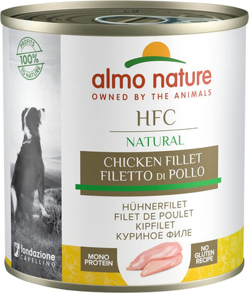 almo nature HFC Natural Chicken Fillet- Wet Dog Food (Pack of 12 x 280g tins), transparent?8001154124293