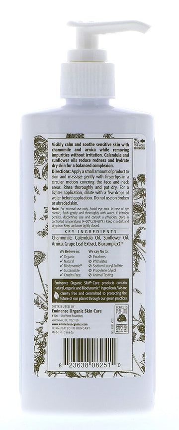 Eminence Organic Skincare Calm Skin Chamomile Cleanser, 8.4 Fluid Ounce