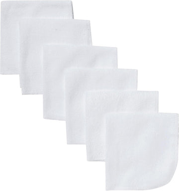 Gerber Washcloth, White, 6-Count